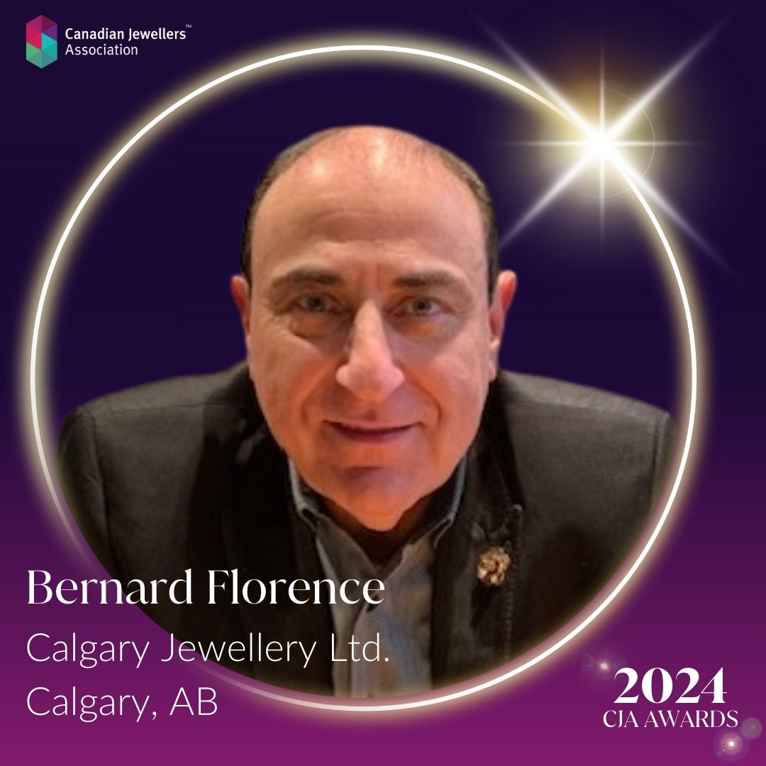 Bernard Florence, Calgary Jewellery, 2024 Erol Paylan Lifetime Achievement Award Finalist